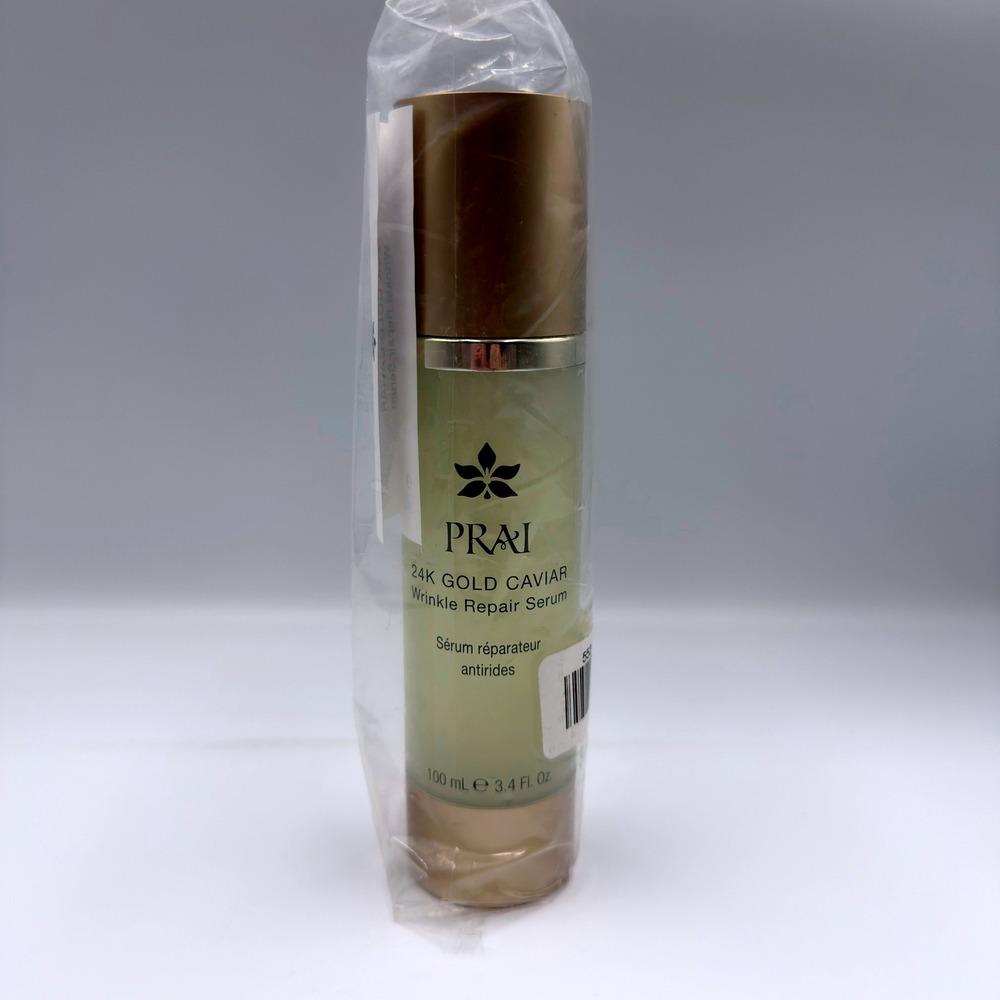 PRAI 24K Gold Caviar Wrinkle Repair Serum 100ml 3.4 fl oz Anti-Aging Treatment